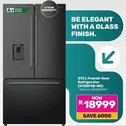Game Hisense French-Door Refrigerator offer