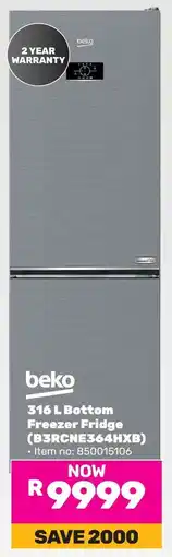 Game Beko Bottom Freezer Fridge offer
