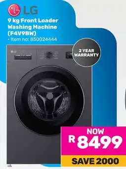 Game LG Front Loader Washing Machine offer