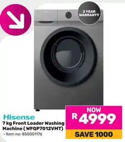 Game Hisense Front Loader Washing Machine offer
