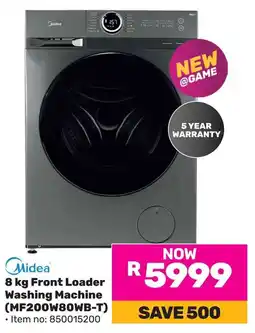 Game Midea Front Loader Washing Machine offer