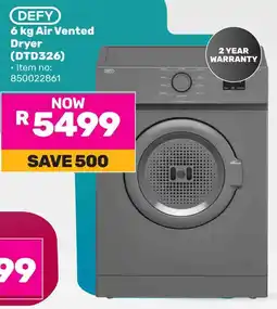 Game DEFY Air Vented Dryer offer