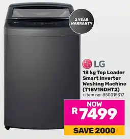 Game LG Top Loader Smart Inverter Washing Machine offer