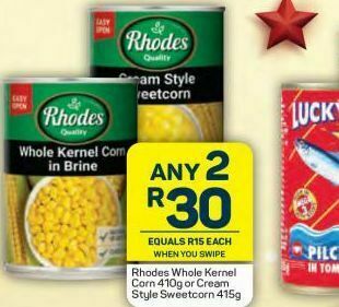 Pick n Pay Hypermarket Rhodes sweetcorn 2 offer