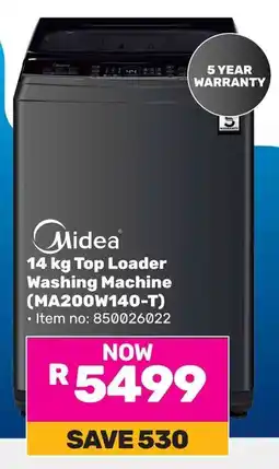 Game Midea Top Loader Washing Machine offer