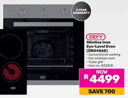 Game DEFY Slimline Inox Eye-Level Oven offer