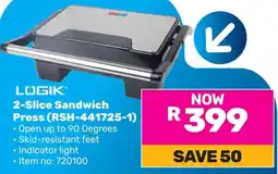 Game LOGIK 2-Slice Sandwich Press offer