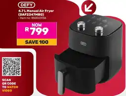 Game DEFY Manual Air Fryer offer