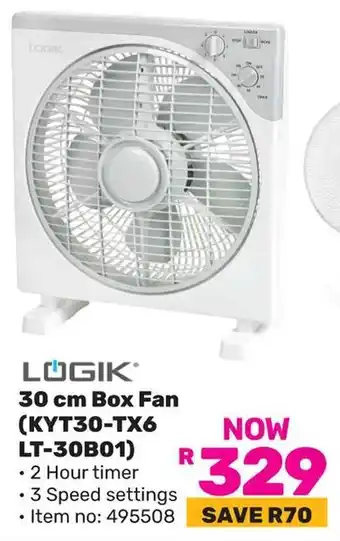 Game LOGIK Box Fan offer