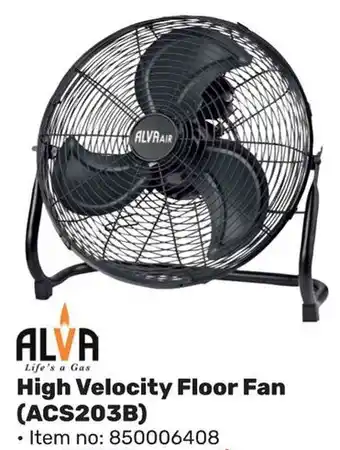 Game ALVA High Velocity Floor Fan offer