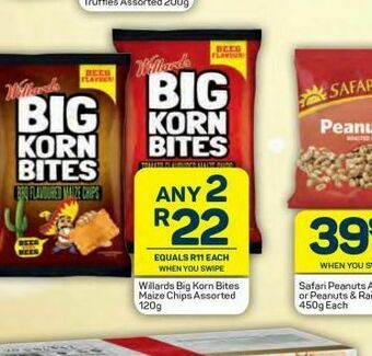 Pick n Pay Hypermarket Willards big korn bites 2 offer