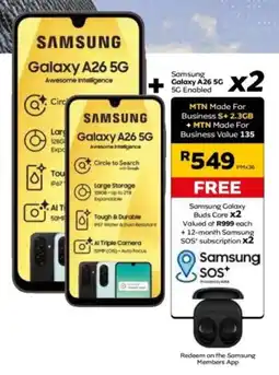 MTN Samsung Galaxy A26 5G offer