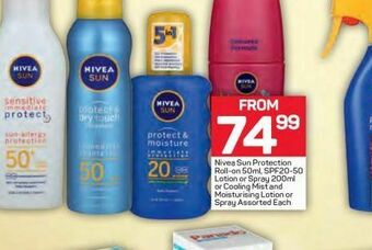 Pick n Pay Hypermarket Nivea sun care offer