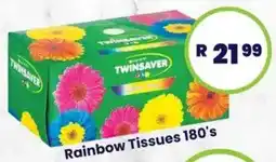Super Save Twinsaver Rainbow Tissues offer
