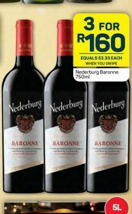 Pick n Pay Hypermarket Nederburg wine 3 offer