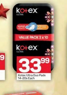 Pick n Pay Hypermarket Kotex sanitarity pads offer