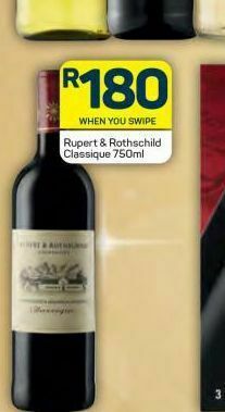 Pick n Pay Hypermarket Rupert & rothschild red wine offer