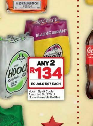 Pick n Pay Hypermarket Hooch fox passion fruit nrb's 2 offer