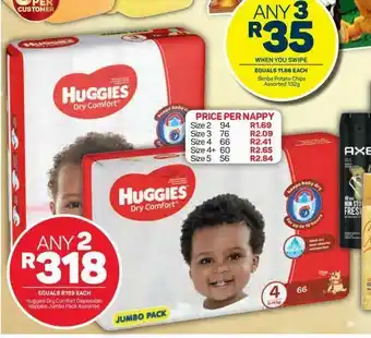 Pick n Pay Hypermarket Huggies disposable nappies 2 offer
