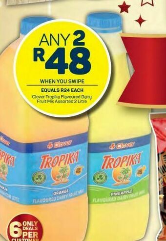 Pick n Pay Hypermarket Clover tropika dairy blend 2 offer