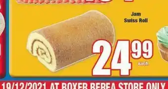 Boxer Jam swiss rolls offer