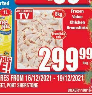 Boxer Chicken drumsticks offer