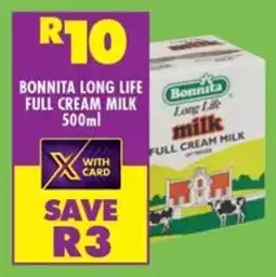 Shoprite Bonnita long life full cream milk offer