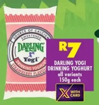 Shoprite Darling yogi drinking yoghurt offer