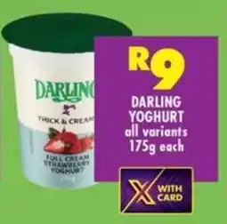 Shoprite Darling yoghurt all variants offer