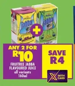 Shoprite Fruitree jabba flavoured juice all variants offer