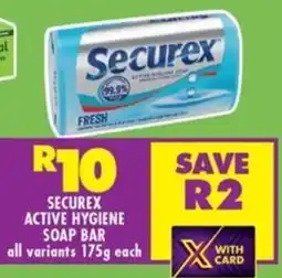 Shoprite Securex active hygiene soap bar offer