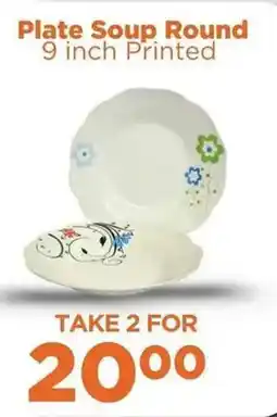 Check Star Plate Soup Round Printed offer