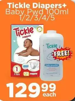 Check Star Tickle Diapers+ Baby Pwd offer