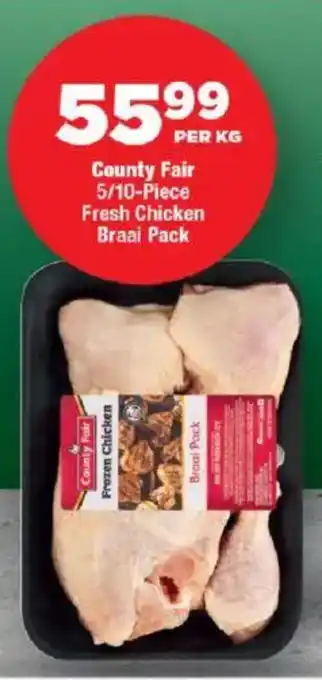 OK Foods County Fair Fresh Chicken Braai Pack offer