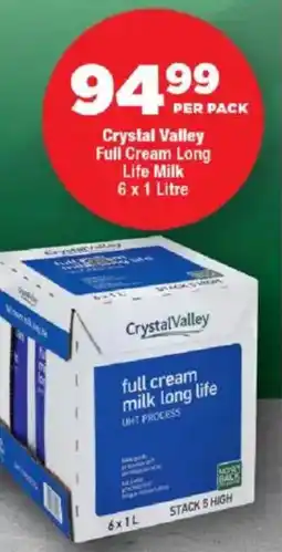 OK Foods Crystal Valley Full Cream Long Life Milk offer