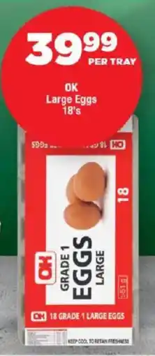 OK Foods OK Large Eggs offer