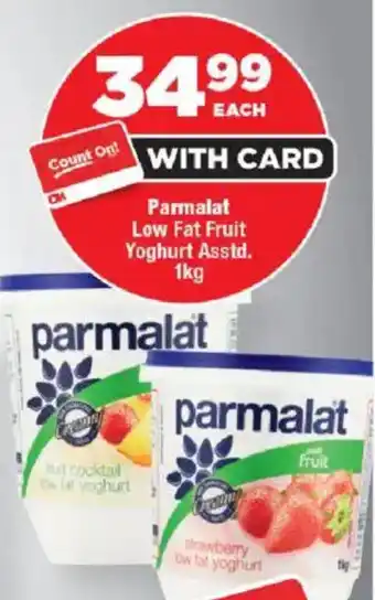 OK Foods Parmalat Low Fat Fruit Yoghurt Asstd. offer