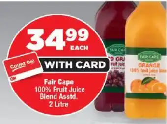 OK Foods Fair Cape 100% Fruit Juice Blend Asstd. offer