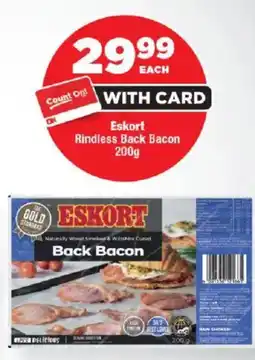 OK Foods Eskort Rindless Back Bacon offer