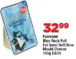 OK Foods Fairview Blue Rock Full Fat Semi Soft Blue Mould Cheese offer