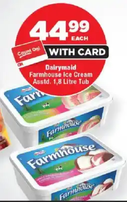 OK Foods Dairymaid Farmhouse Ice Cream Tub offer