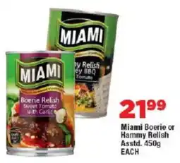 OK Foods Miami Boerie or Hammy Relish Asstd. offer