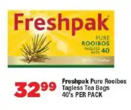 OK Foods Freshpak Pure Rooibos Tagless Tea Bags offer