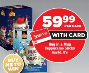 OK Foods Hug in a Mug Cappuccino Sticks Asstd. offer