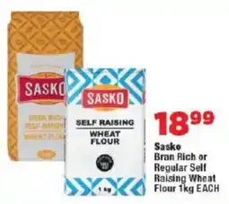 OK Foods Sasko Bran Rich or Regular Self Raising Wheat Flour offer