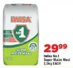 OK Foods Iwisa No.1 Super Maize Meal offer