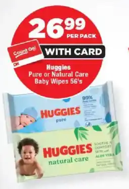 OK Foods Huggies Pure or Natural Care Baby Wipes offer