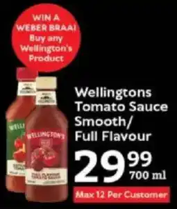 Oxford Freshmarket Wellingtons Tomato Sauce Smooth/ Full Flavour offer