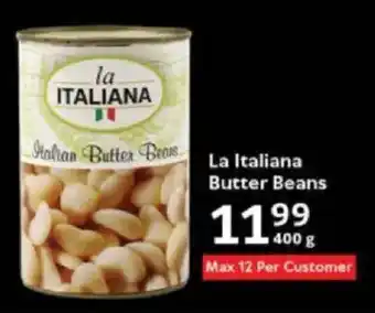 Oxford Freshmarket La Italiana Butter Beans offer