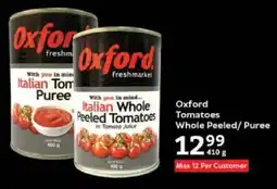 Oxford Freshmarket Oxford Tomatoes Whole Peeled/ Puree offer